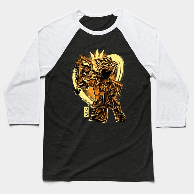 Attack of Sora Baseball T-Shirt by plonkbeast